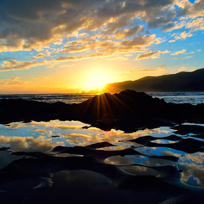photo of sunset in american samoa
