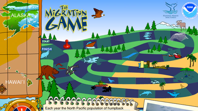 screenshot of the migration game