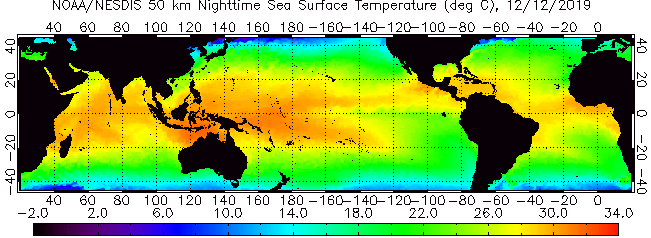 A gif on the nighttime sea surface temperature