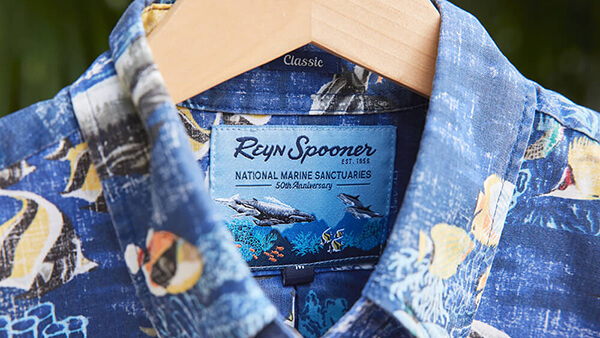 A National Marine Sanctuaries Liscensed Reyn Spooner shirt