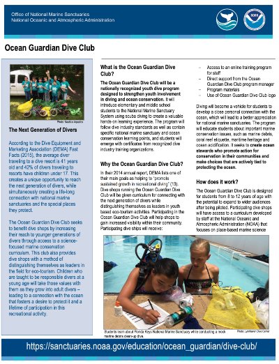 ocean guardian dive club one pager